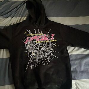 pink! sp5der hoodie